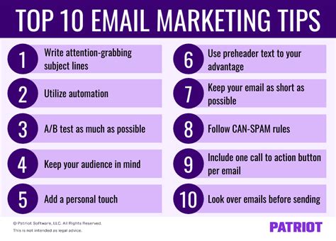email lists marketing tips